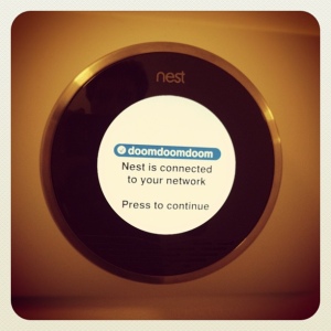 Nest connected thermostat